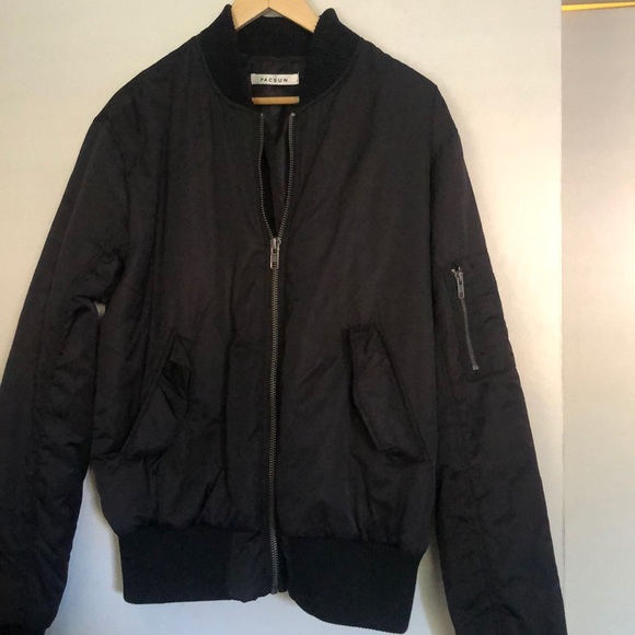 pacsun black bomber jacket